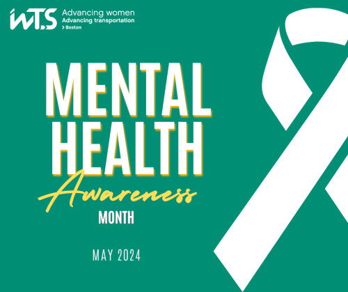 WTS B Green colored graphic for Mental Health Awareness month