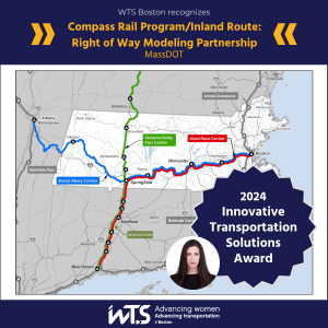 MassDOT Compass Rail Program wins Innovative Transportation Solutions Award for WTS-Boston