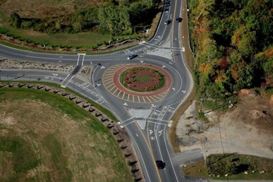 Twin River roundabout in Lincoln, RI