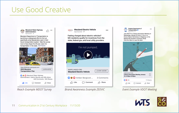 Examples of good social media creative