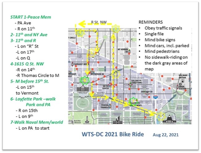 Tour route map