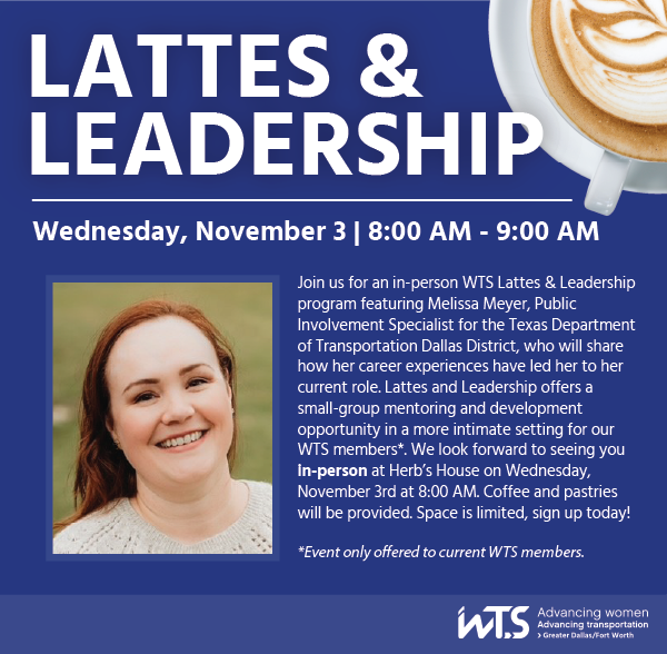 Lattes and Leadership with Melissa Meyer at Herb's House in Dallas November 3