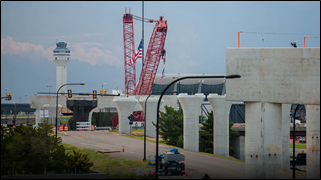 Dulles Corridor Metrorail Project under construction