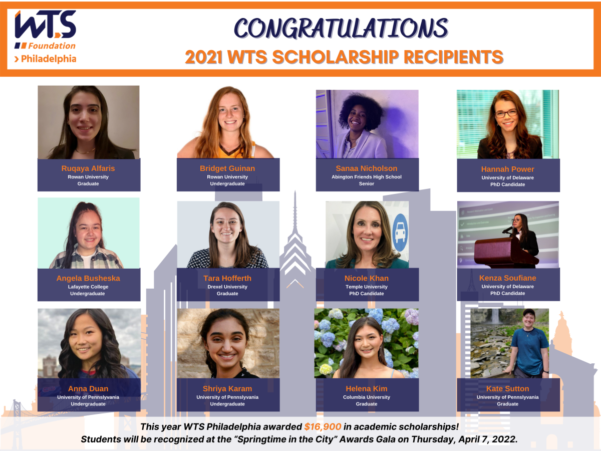 WTS Philly 2021 Scholarship Winners