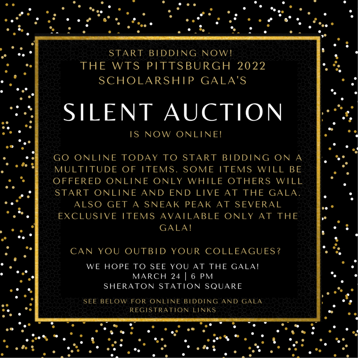 WTS PGH Gala Silent Auction Information
