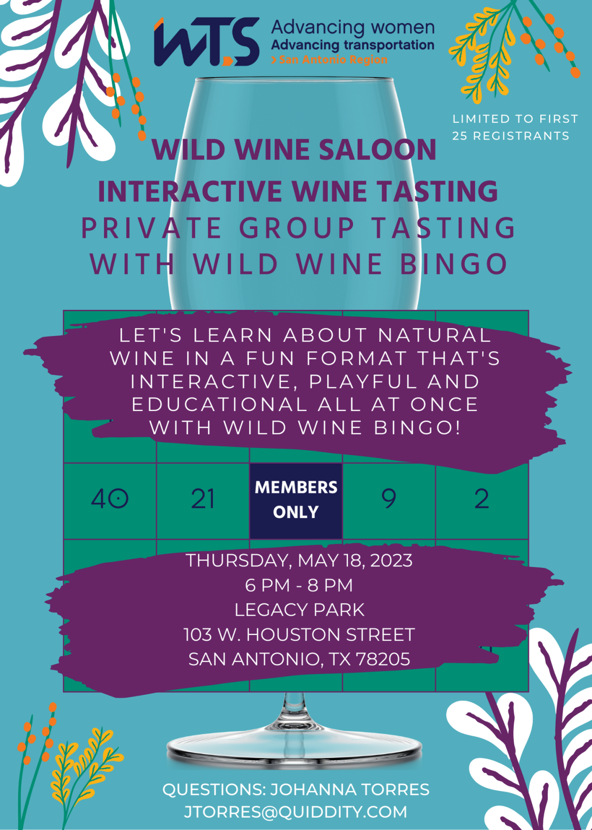 WTS SAR Wine Tasting Flyer