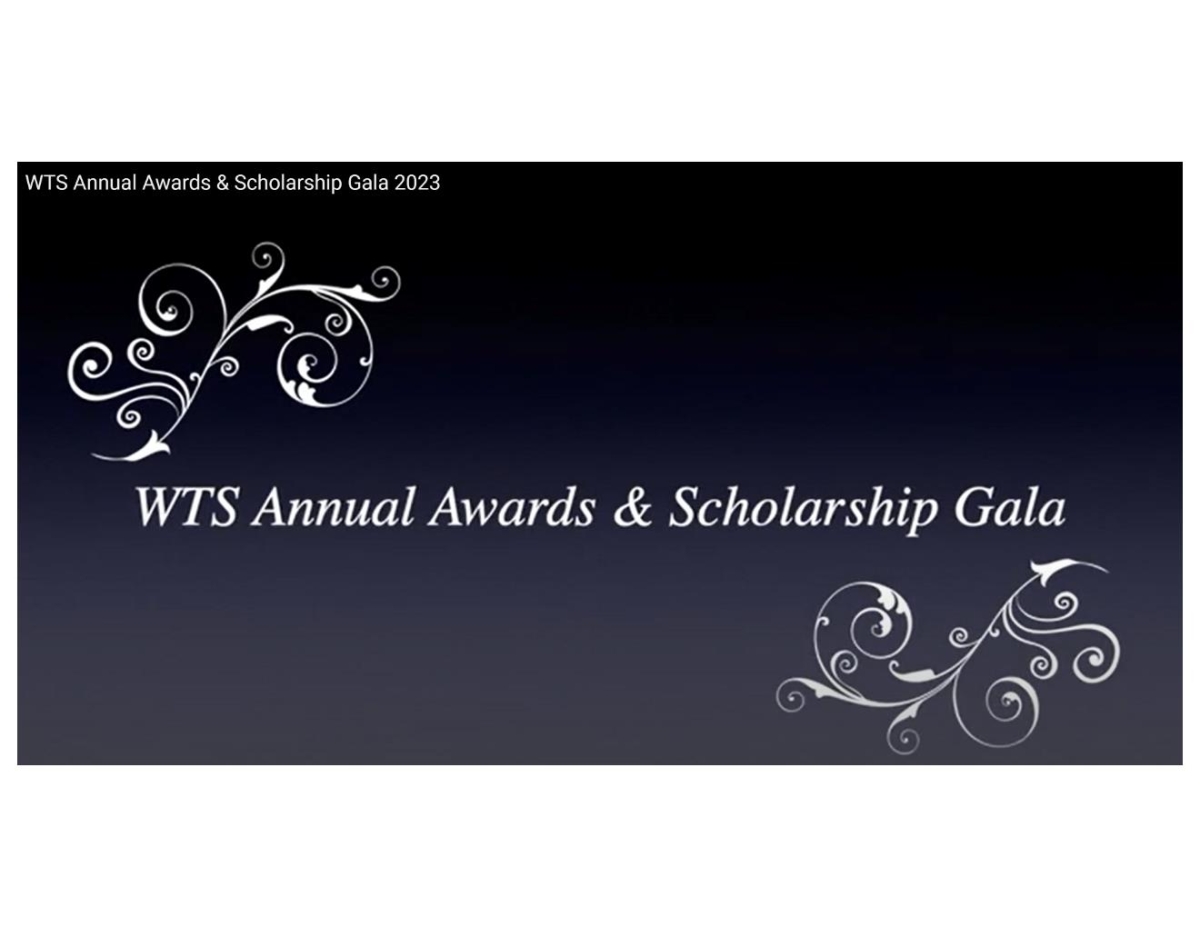 WTS Annual Awards & Scholarship Gala 2023