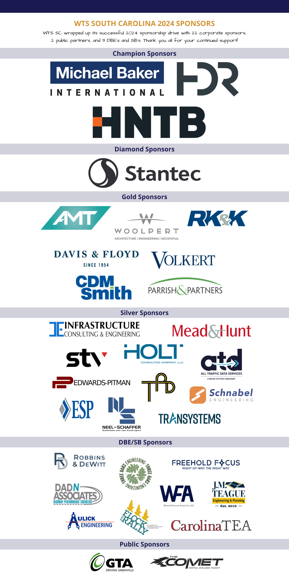 2024 Corporate Sponsors and Public Partners