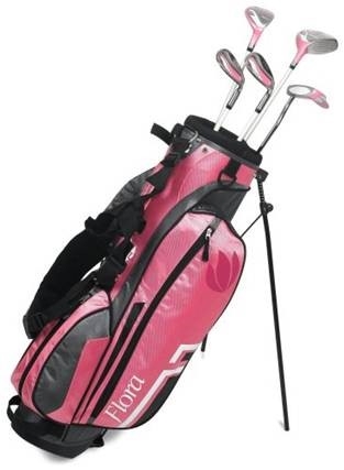 Pink golf clubs