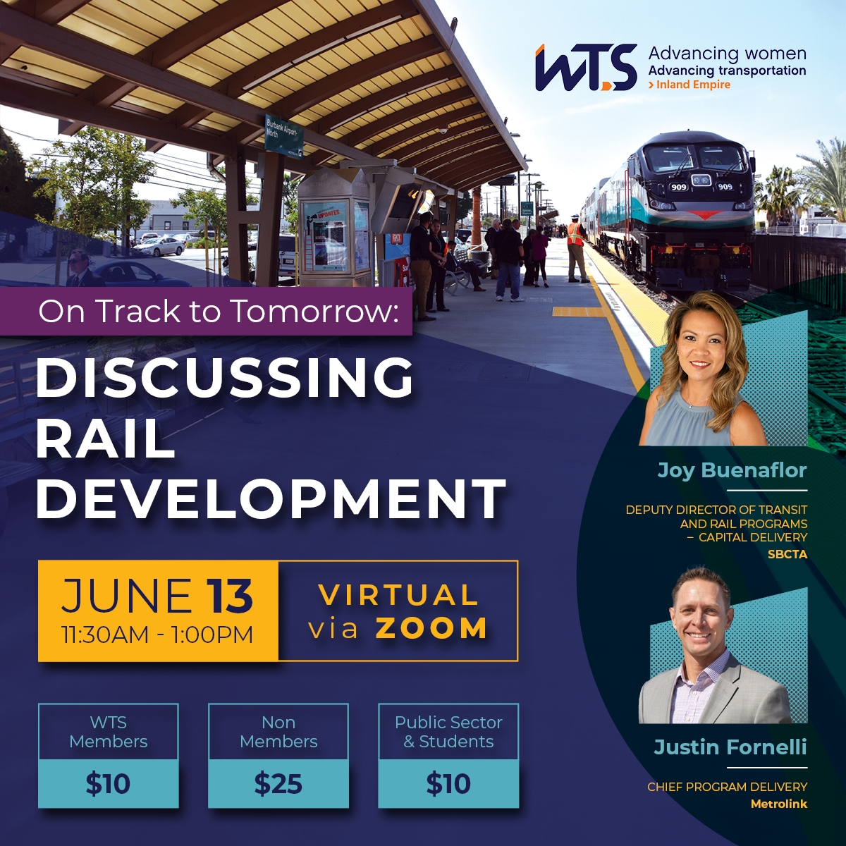 Discussing Rail Development Advertisement Flyer