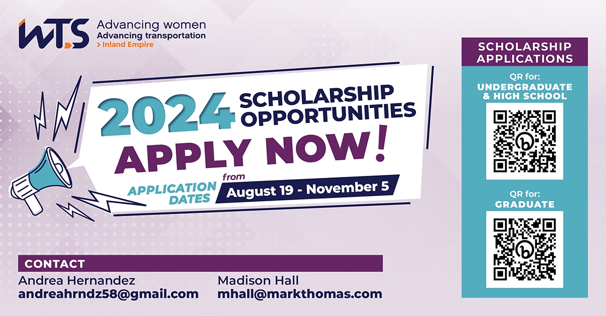 WTS IE Scholarship Application Flyer 2024