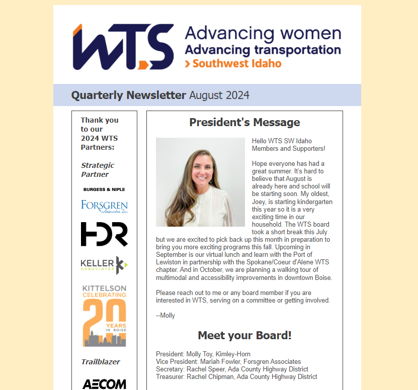 SW Idaho Summer 2024 newsletter page 1