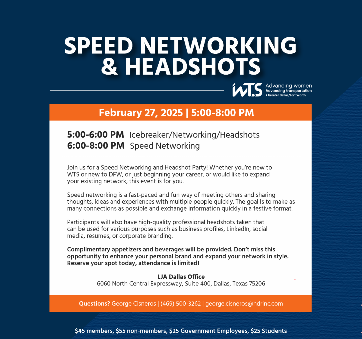 wts speed networking flyer