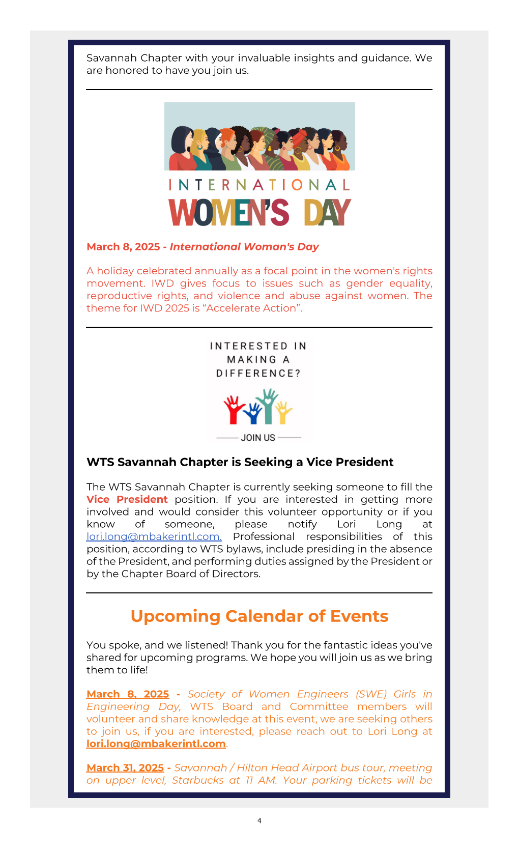 WTS Savannah Chapter Newsletter February 2025 - 4