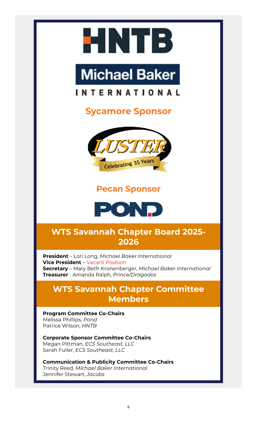 WTS Savannah Chapter Newsletter February 2025 - 6