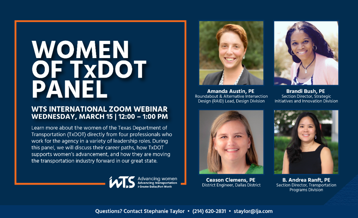 women of txdot panel flyer