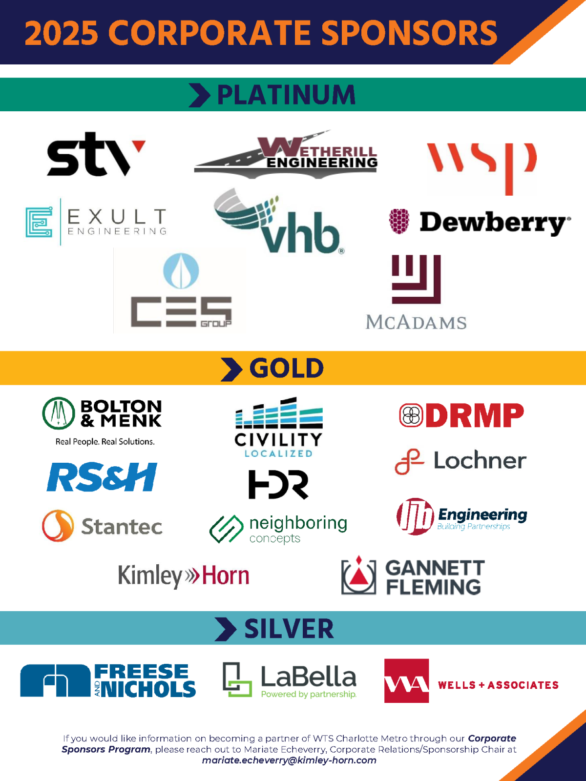 2025 WTS Charlotte Metro Corporate Sponsorship