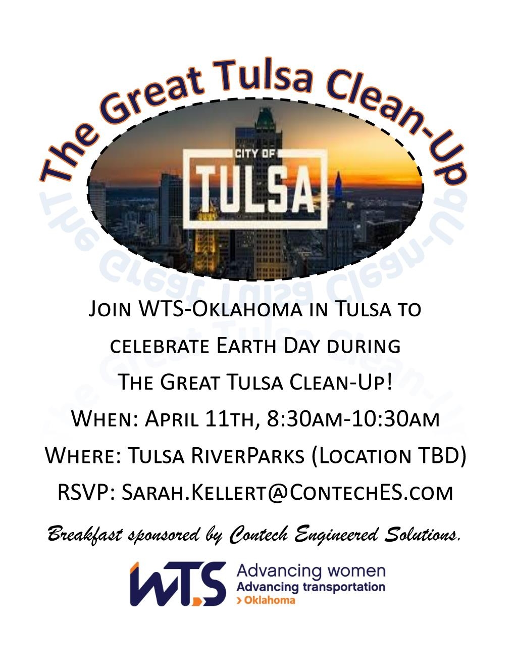 The great Tulsa Clean up flyer