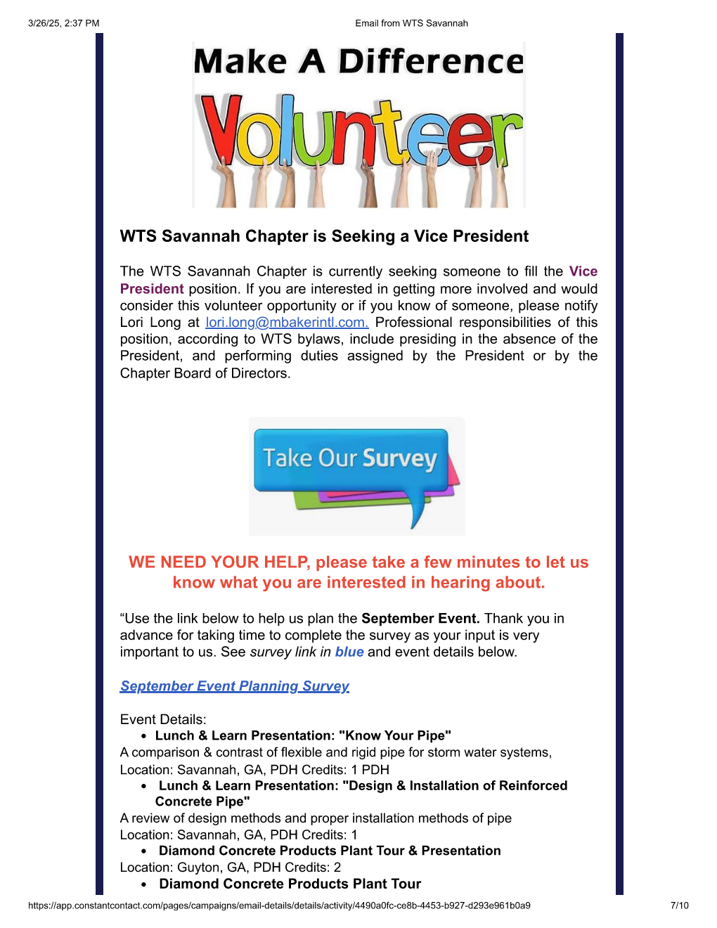 WTS Savannah Chapter Newsletter Page 7 March 2025