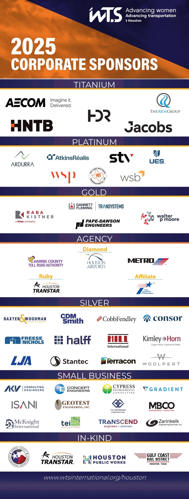 Houston Chapter Sponsors 2025