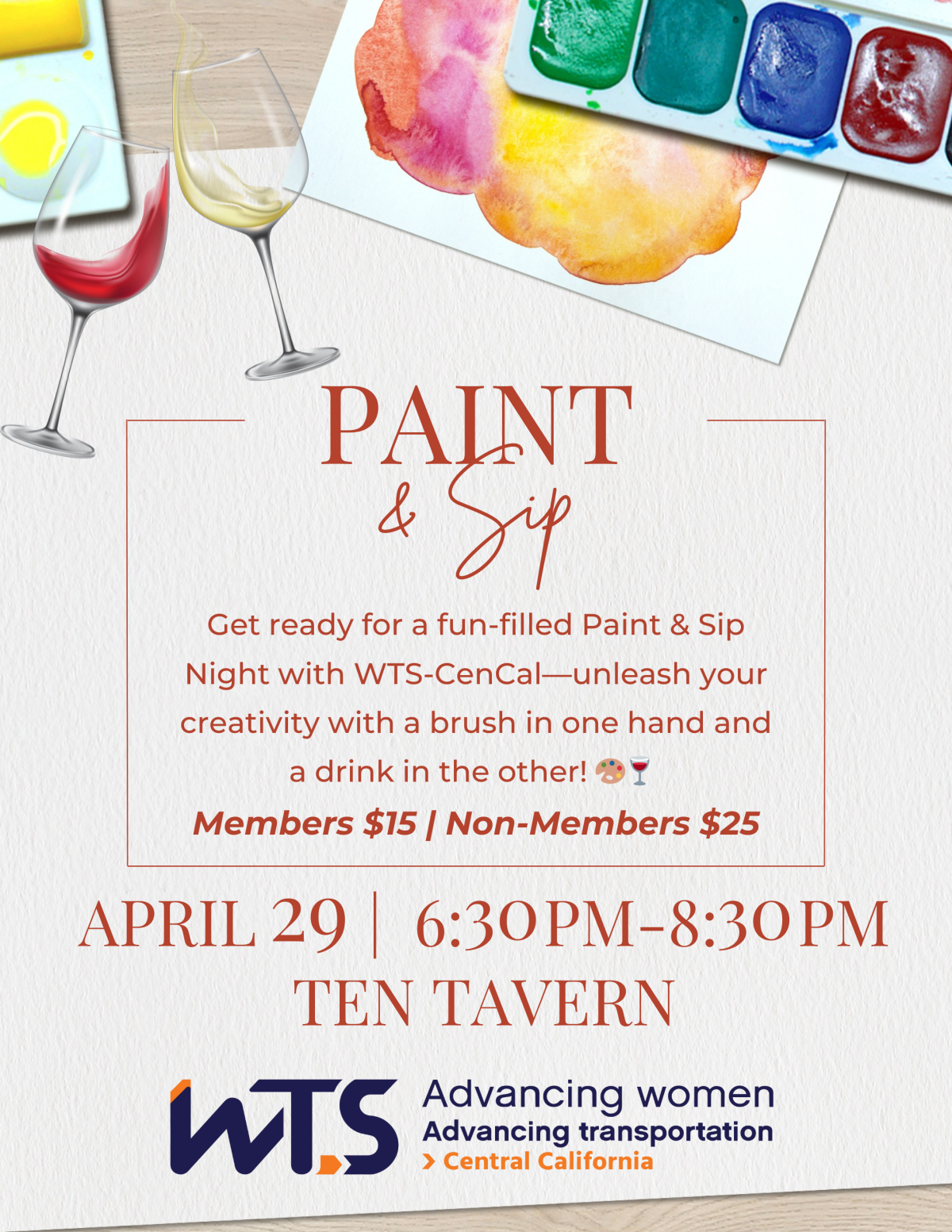 Paint and Sip Flyer