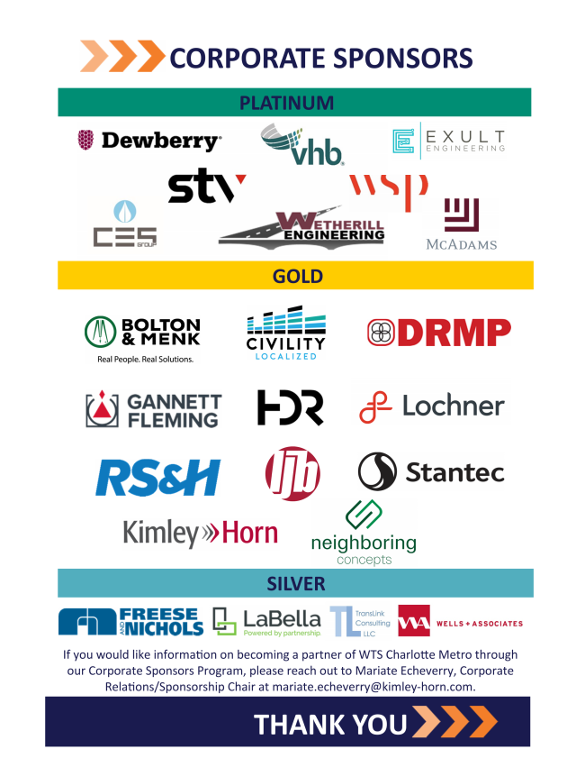 2025 WTS Charlotte Metro Corporate Sponsorship