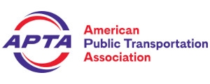 American Public Transportation Association logo in purple and red