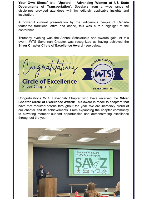 Page 3 WTS Savannah Newsletter