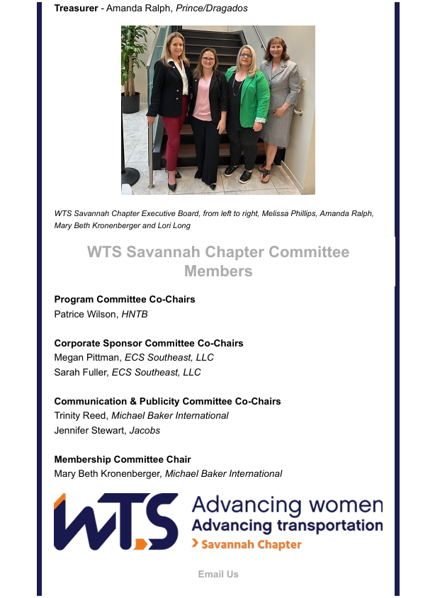 Page 8 WTS Savannah Newsletter
