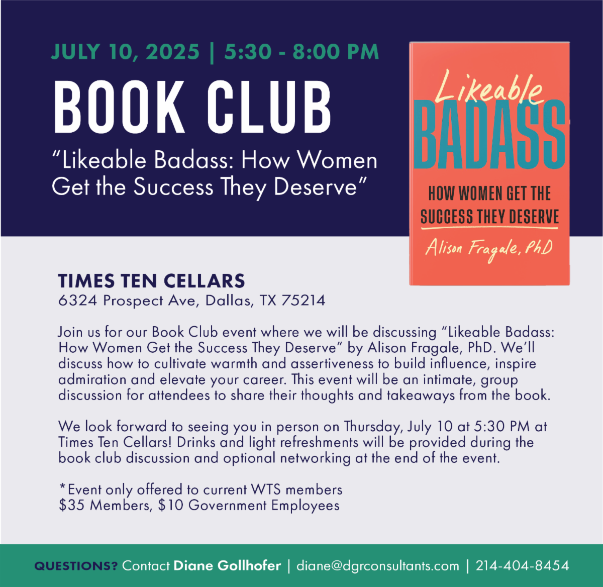 wts book club flyer
