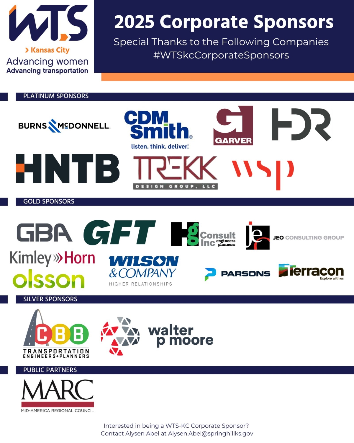 2025 WTS-KC Corporate Sponsors