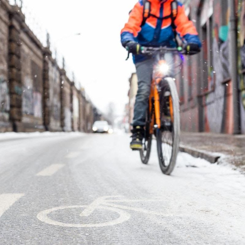 Minneapolis winter bike commuting
