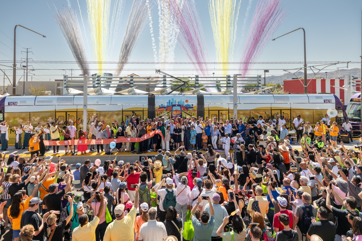 Grand Opening of South Central Light Rail Extension/Downtown Hub