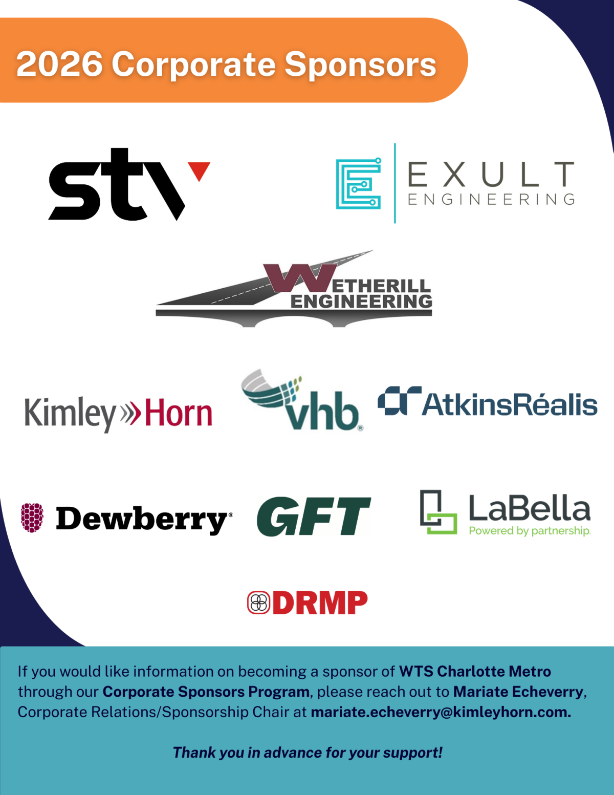 2026 WTS Charlotte Metro Corporate Sponsorship