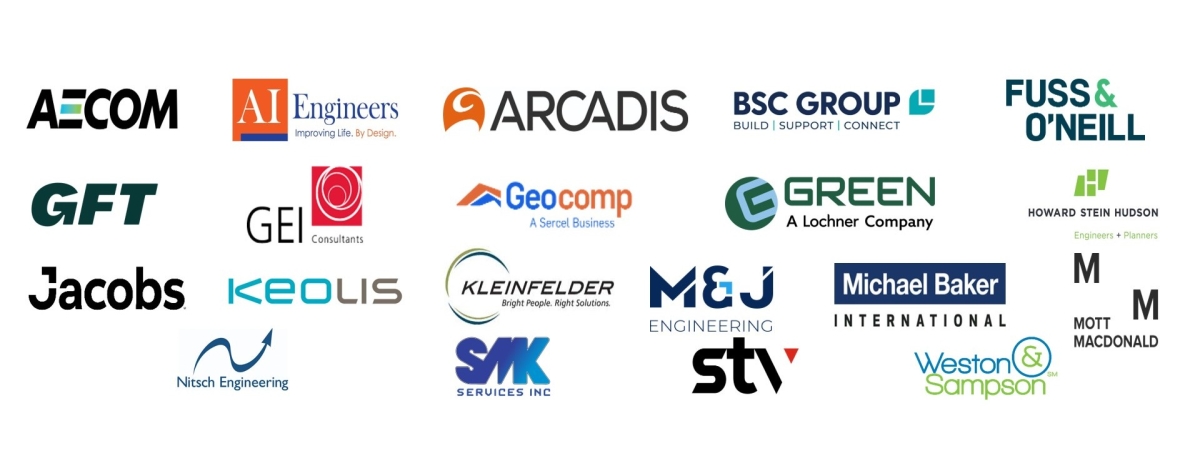 Collage of company logos