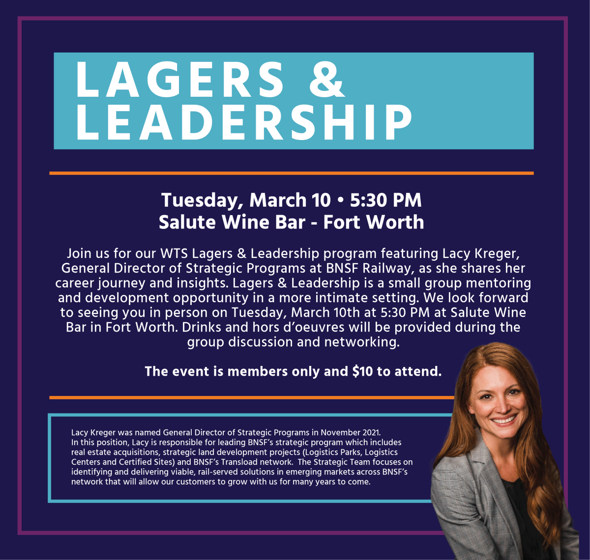Greater Dallas-Fort Worth Chapter's Lagers & Leadership ft. Lacy Kreger