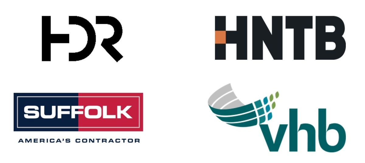 Four company logos