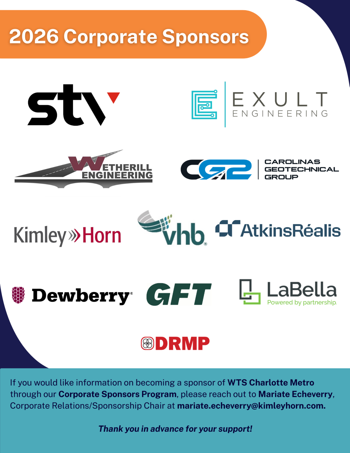 2026 WTS Charlotte Metro Corporate Sponsorship