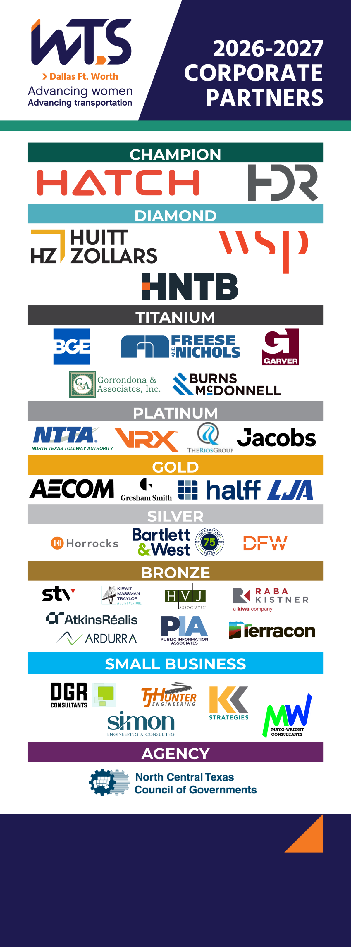 WTS Greater DFW Corporate Sponsor 2026-2027