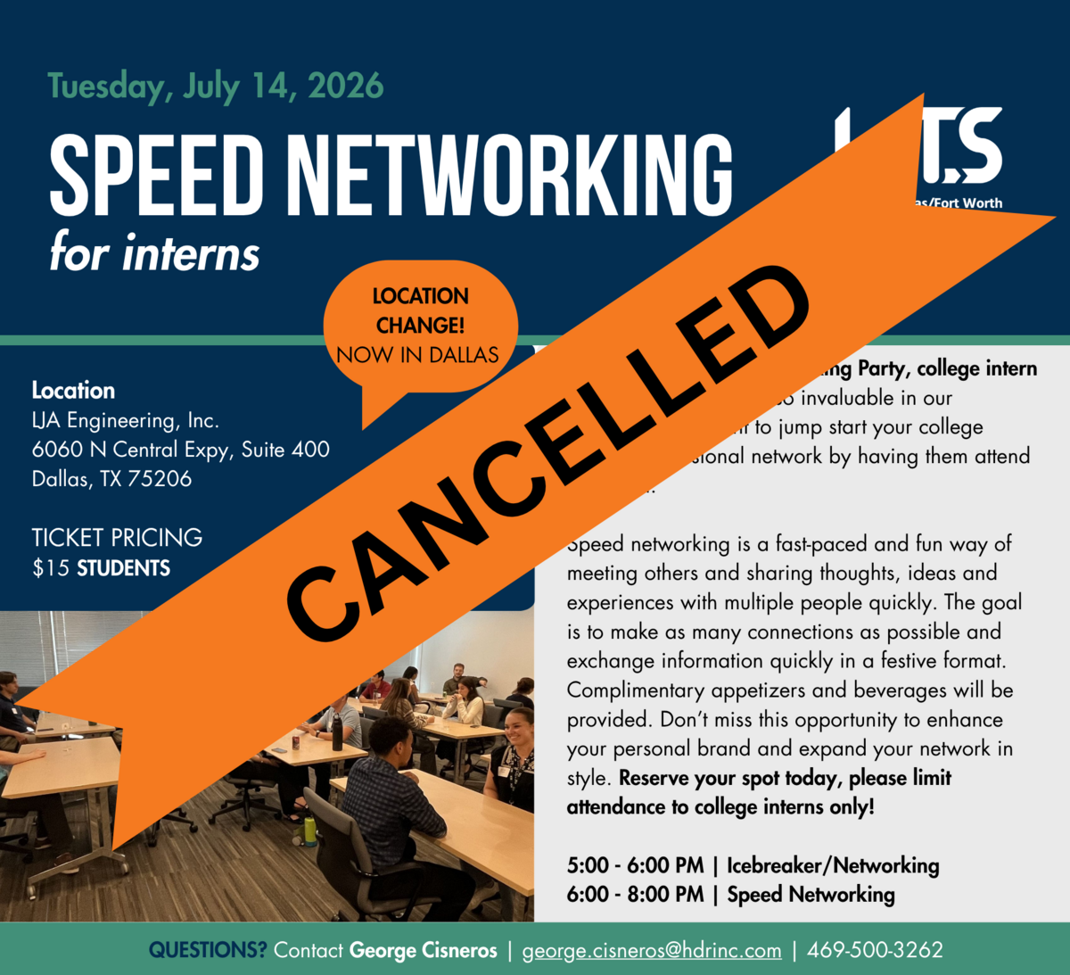 Speed Networking - Cancelled
