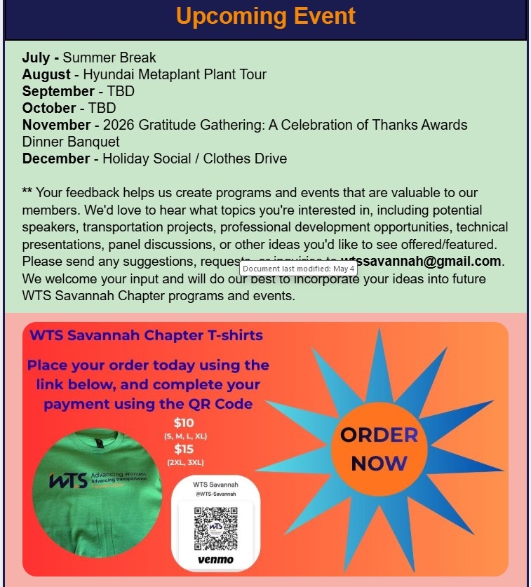 WTS Savannah Newsletter - June 2026_pg 8
