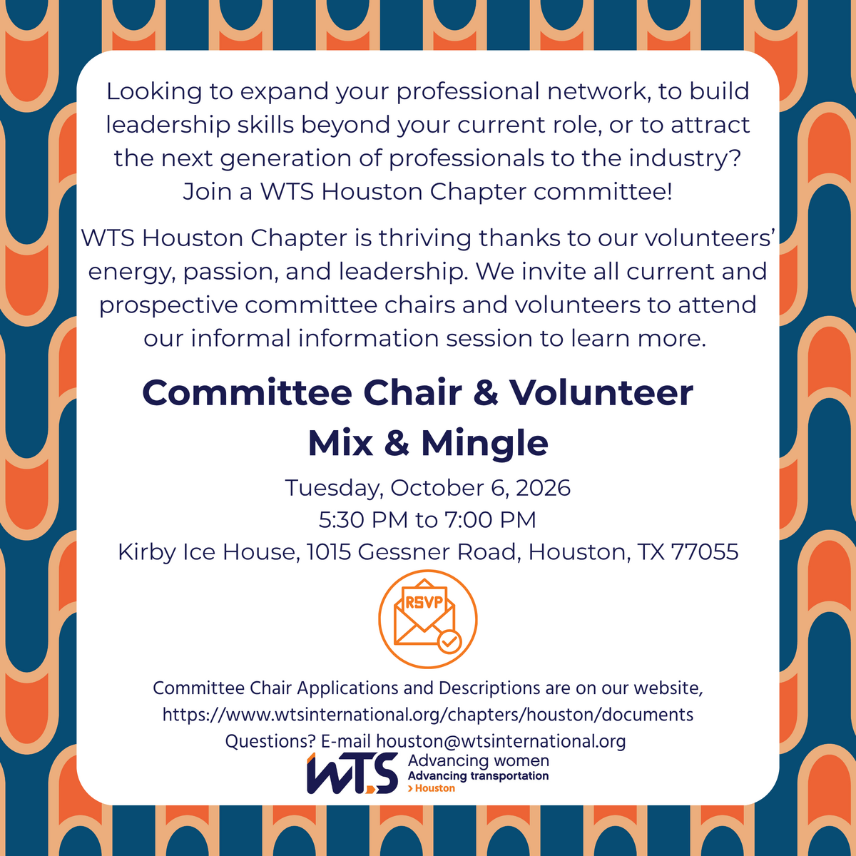 Committee Chair & Volunteer Mix & Mingle 