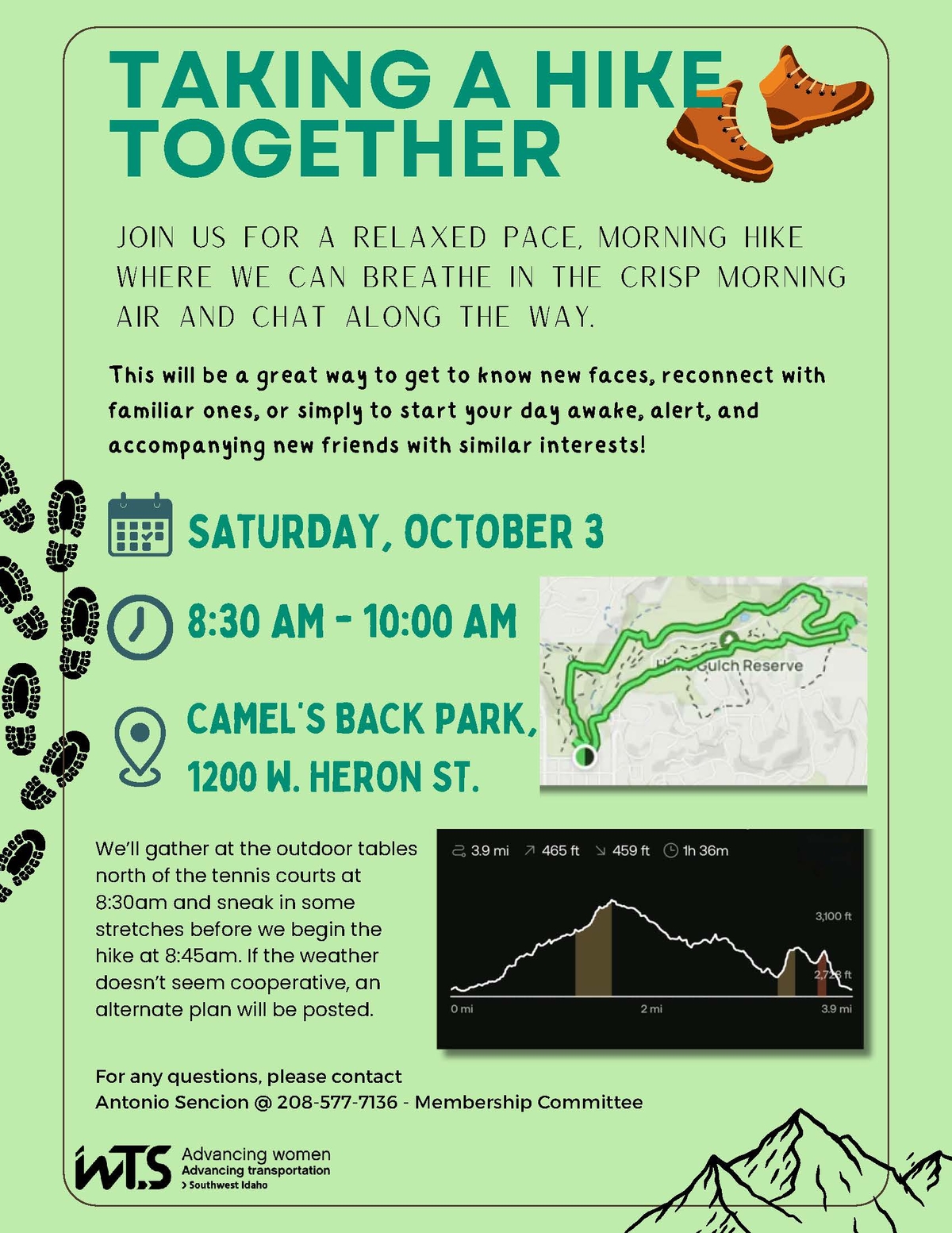 WTS Southwest Idaho fall hike planned Saturday, October 3rd