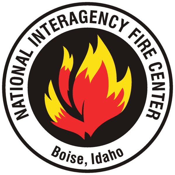 national interagency fire center logo with flame