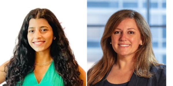 L-R: Ayesha Hassan, EIT; Allyson Radford, P.M.P.