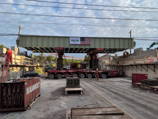 Placement of new bridge