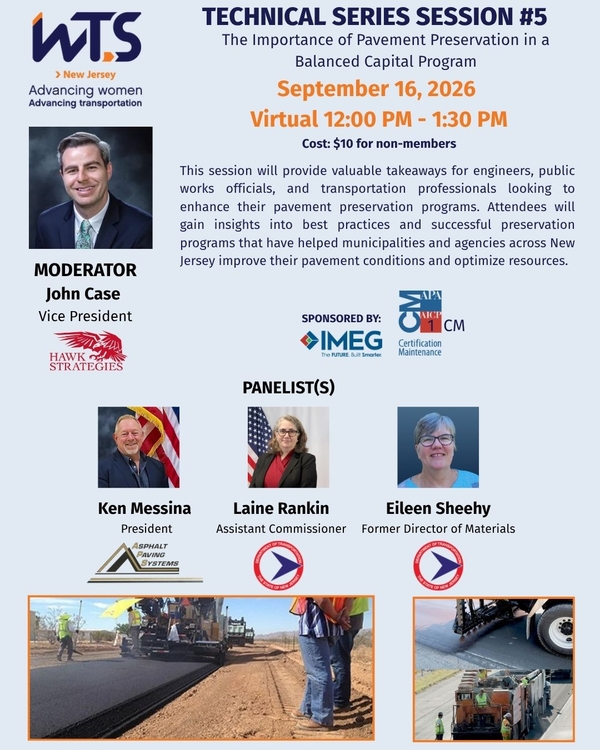WTS NJ 2026 Virtual Technical Session: Pavement Preservation 