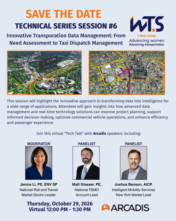 WTS NJ Virtual Technical Session: Innovative Transportation Data Management: &nbsp;From Need Assessment to Taxi Dispatch Management