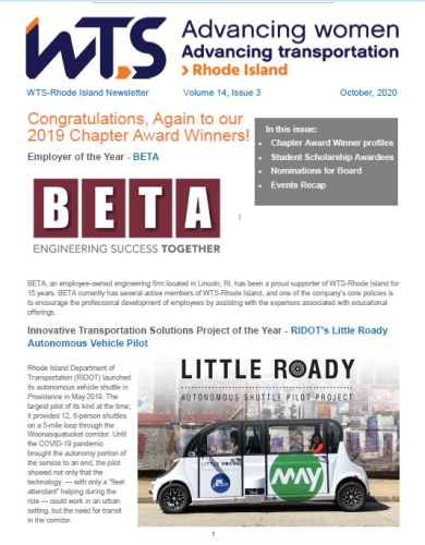 WTS Rhode Island October 2020 Newsletter