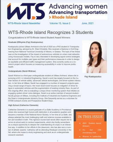 WTS Rhode Island June 2021 Newsletter